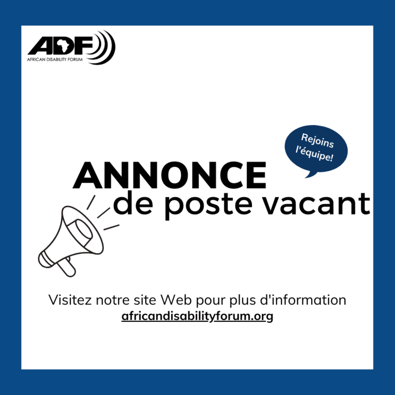 ANNONCE DE VACANCE DE POSTE : AGENT (E) DE PROJET 