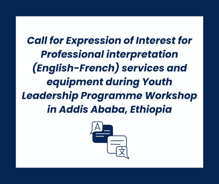 Call for Expression of Interest for Professional interpretation (English-French) services